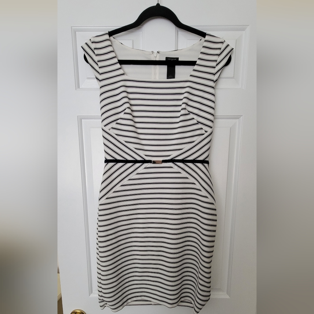 Ann Taylor Striped Dress: Size 0